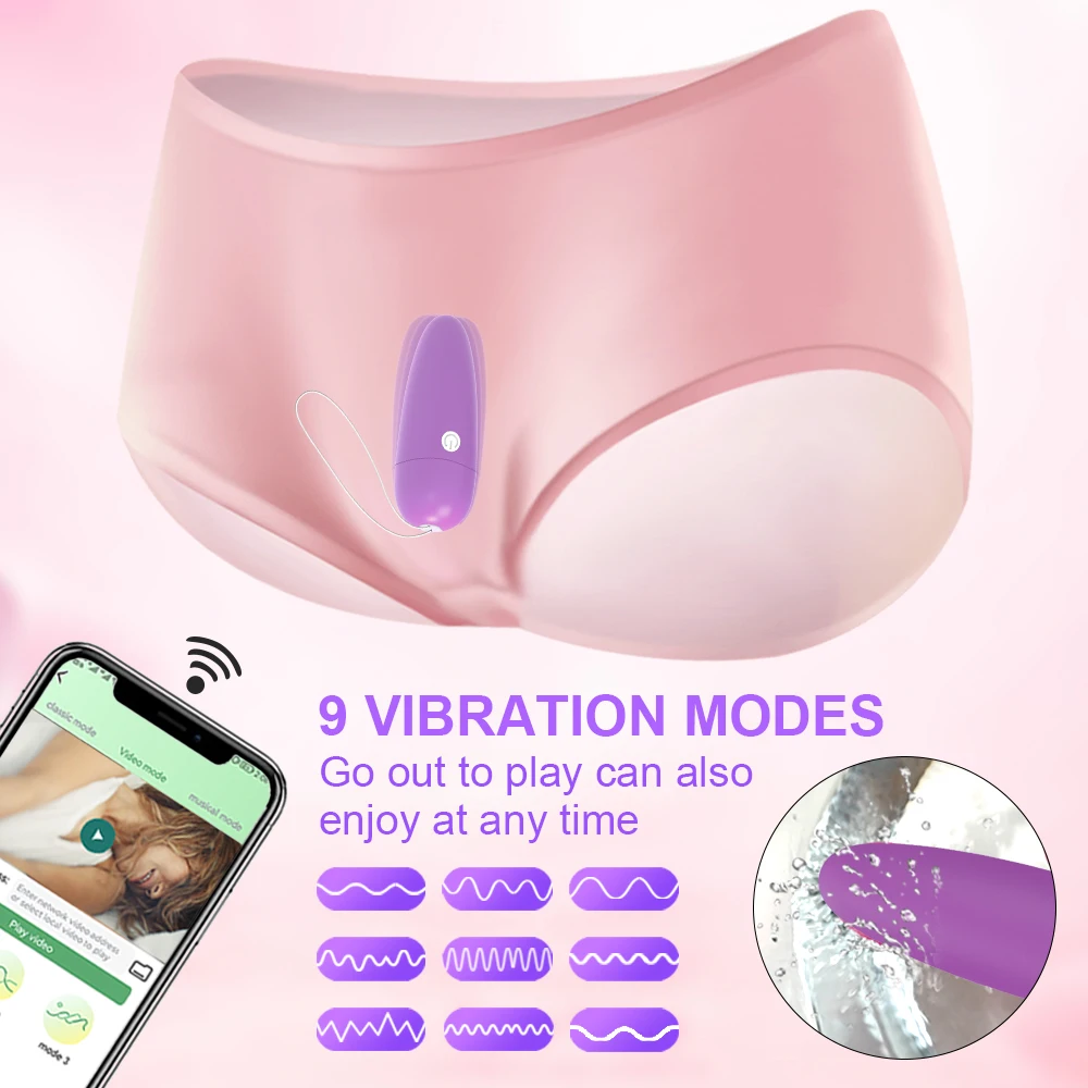 Bluetooth App Mini Bullet Vibrator for Women Clit Stimulator Wireless Remote Pantie Vibrating Love Egg Female Sex Toy for Adults