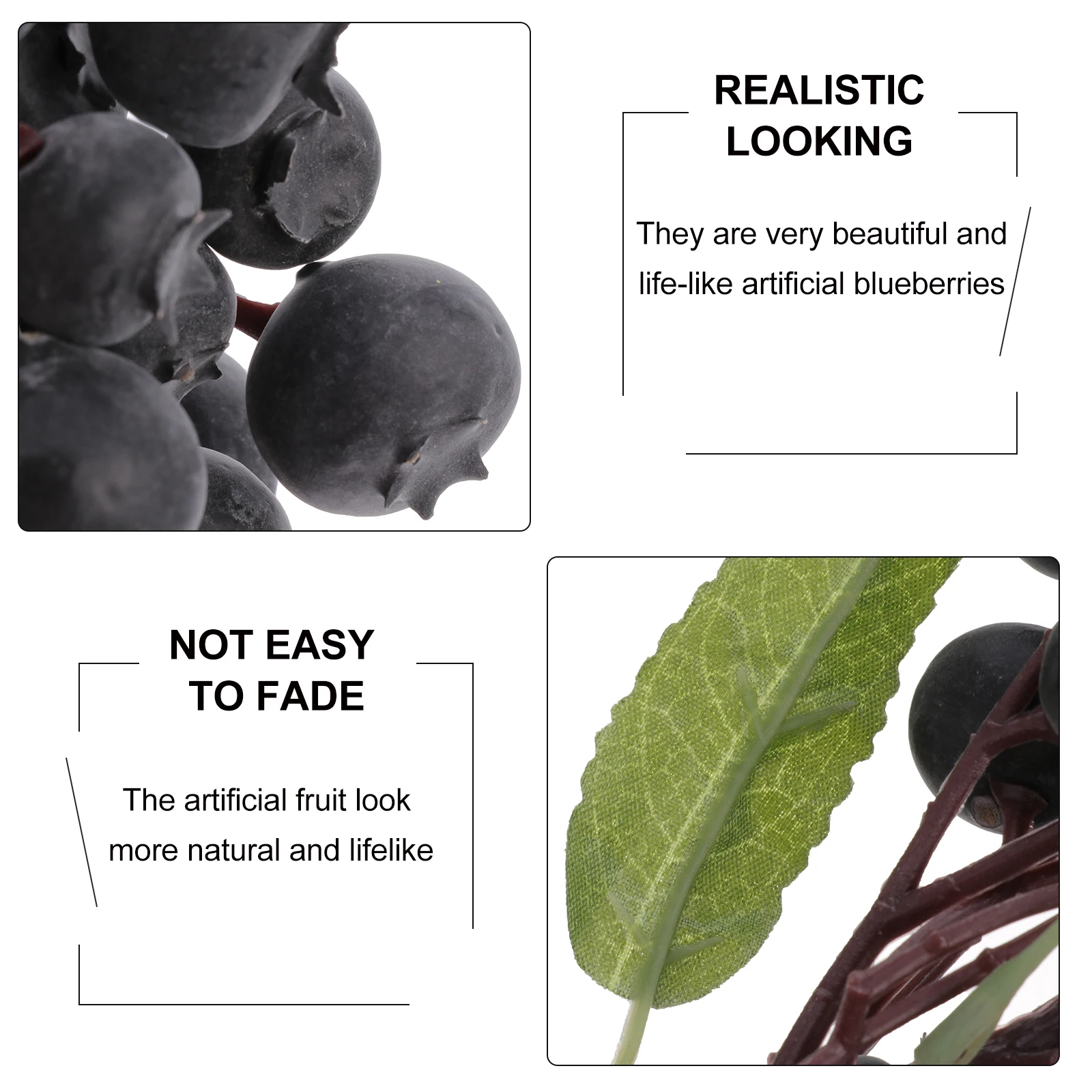 

Foam Fake Fruits Blueberries With Leaves Artificial Greenery For Home Decor Fake Blueberries Decor Raspberry Stems