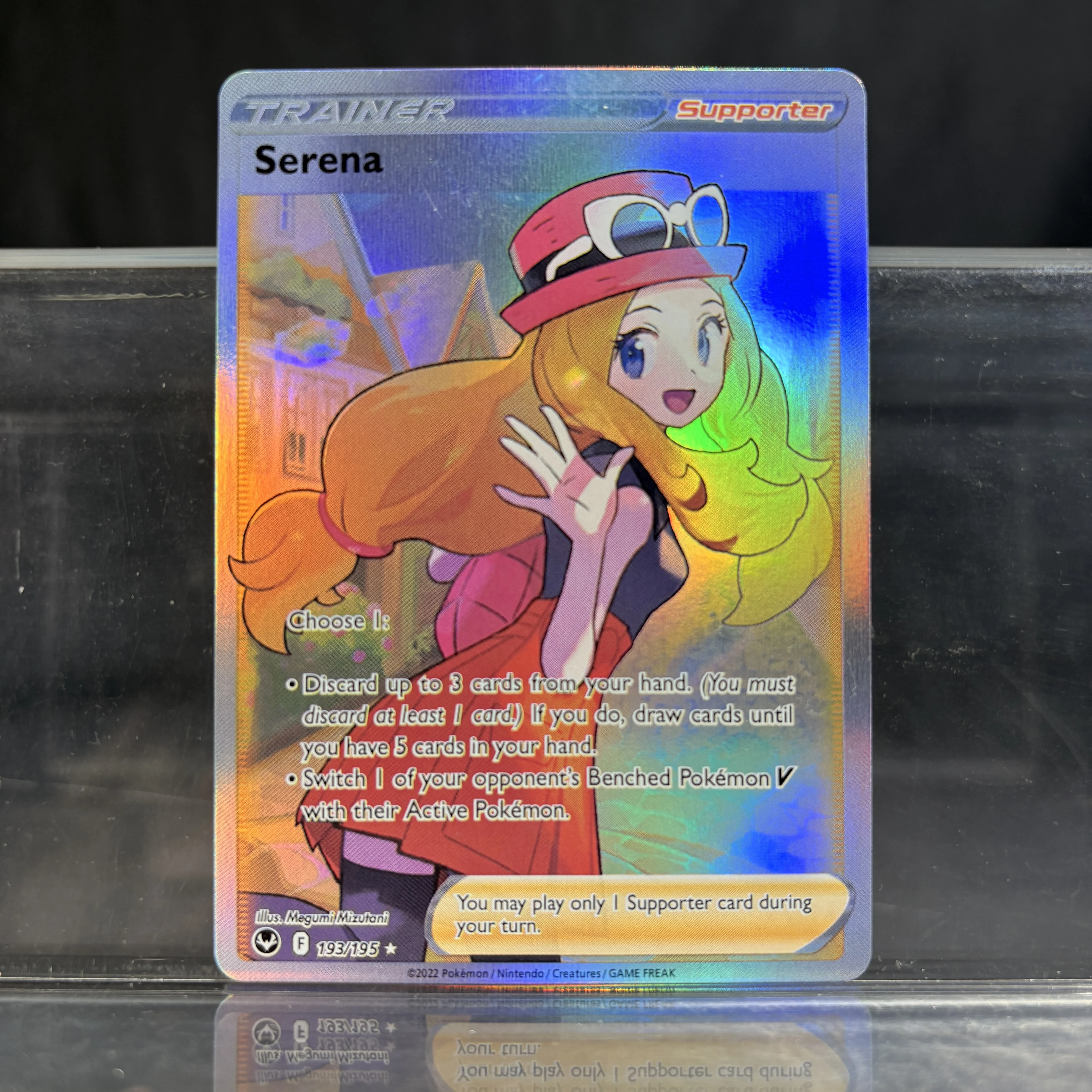 Pokemon Holographic Rare Trading Card Gioco TRAINER Series Serena Acerola Marnie Force Proxy Card Carta da collezione