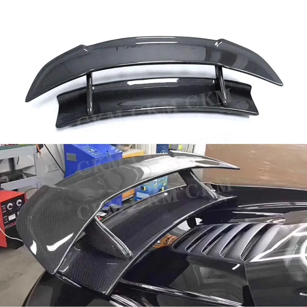 

CKMUUER Carbon Fiber Car Rear GT Wing Spoiler Body Kits for Mclaren 650s MP4-12C Racing Spoiler Rear Trunk Duck Accessories