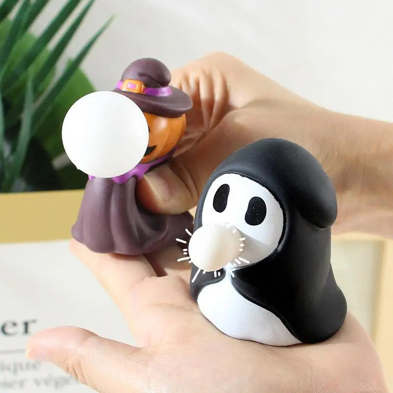 Juguetes de burbujas para apretar para Halloween, calabaza creativa para aliviar el estrés, regalo encantador, juguete único para pellizco de descompresión