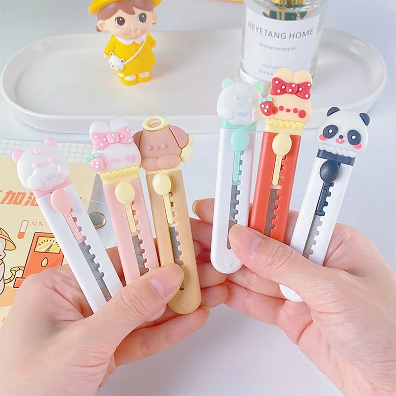 1Pcs Cute Mini Cutter Utility Knife Student Art DIY Tools Creative Stationery School Supplies