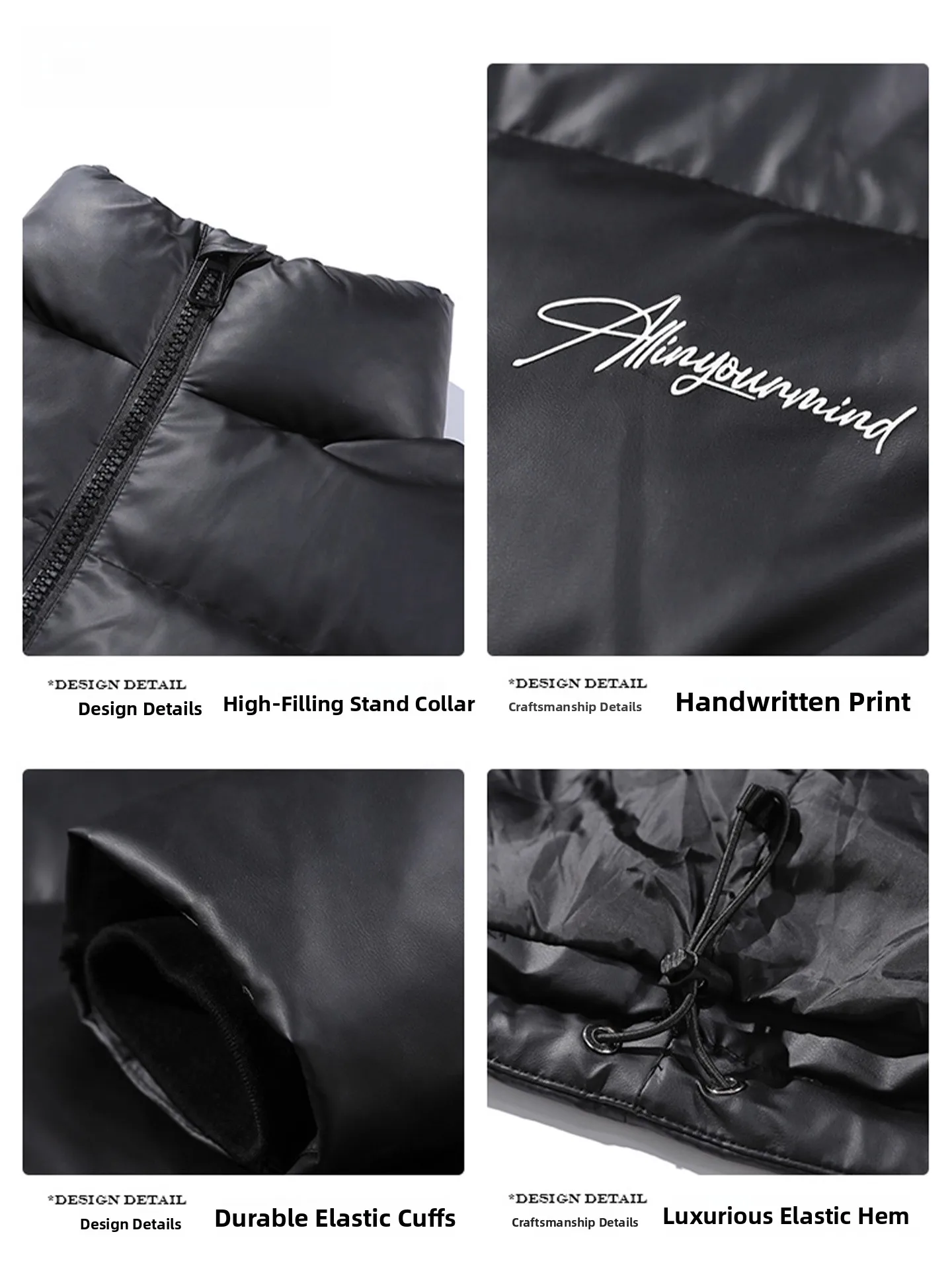 معطف Genio Lamode American Sle down Jaet للرجال والنساء شتوي دافئ من جلد البولي يوريثان معطف خبز للأزواج المطابقين ملابس خارجية #5