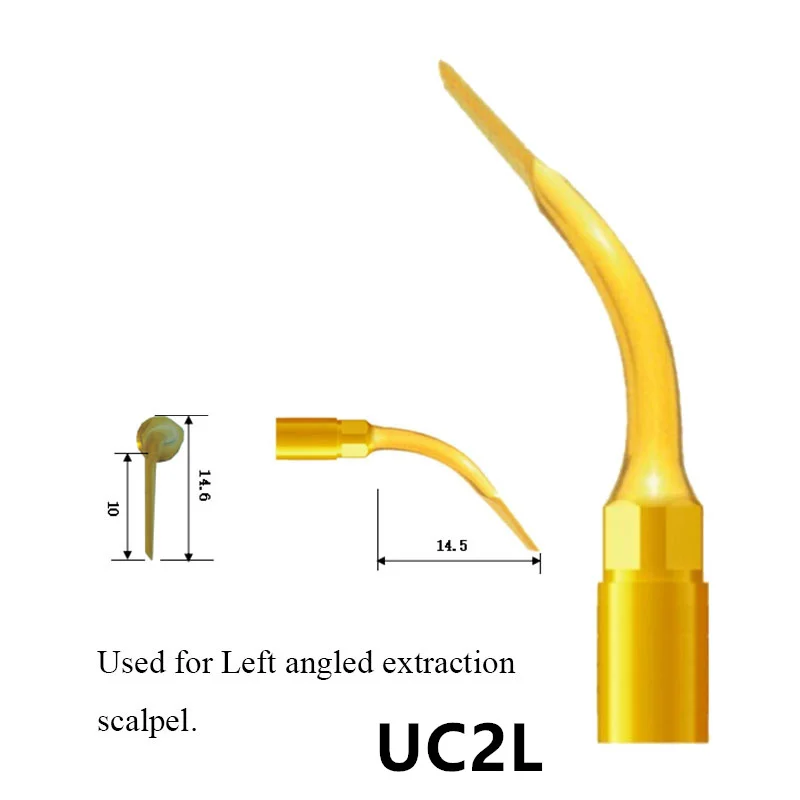 For Woodpecker/Mectron Piezotome Tips,Dental Ultrasonic Surgery, piezosurgery Piezosurgery Cutter Bone Tools  UC1L,UC1R,UC1,UC2