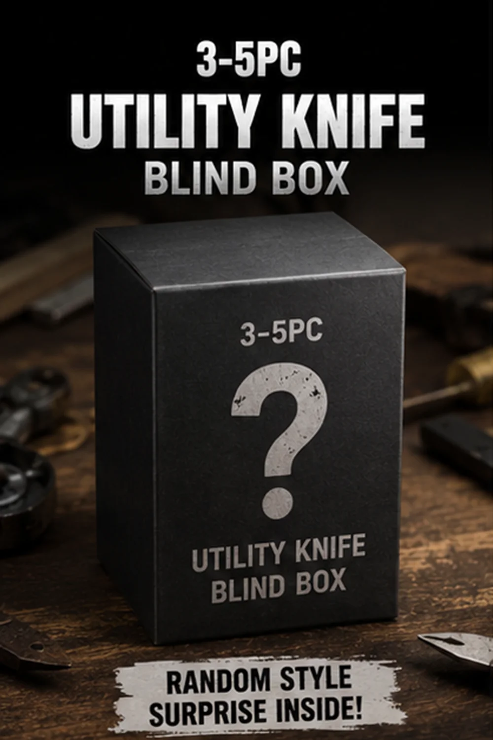 3/4/5 Stück Faltbare Universalmesser Blindbox Zufällige Ausführungen Tragbare Taschenmesser für Paketöffnung, DIY und Täglichen Gebrauch