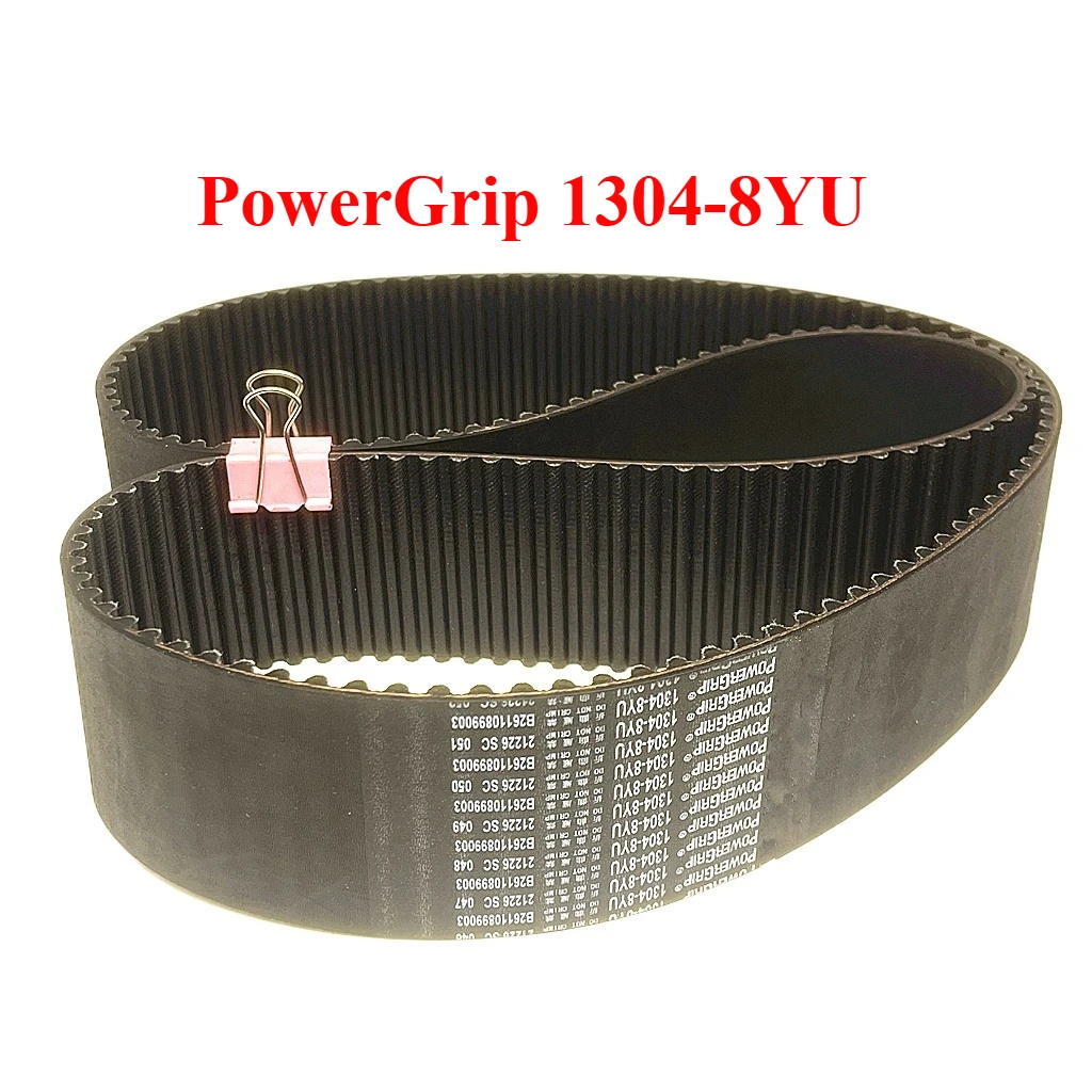 PowerGrip 1304-8YU Arc Tooth Timing Belt 3D Printer Engraving Machine CNC Lathe Robot Spindle Drive Generator Drive Belt