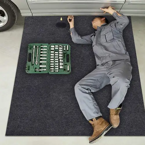 Alfombrilla de mantenimiento de coche, protector a prueba de aceite, impermeable, herramientas de suelo de garaje, almohadilla de enredadera de reparación automotriz, reparación de automóviles