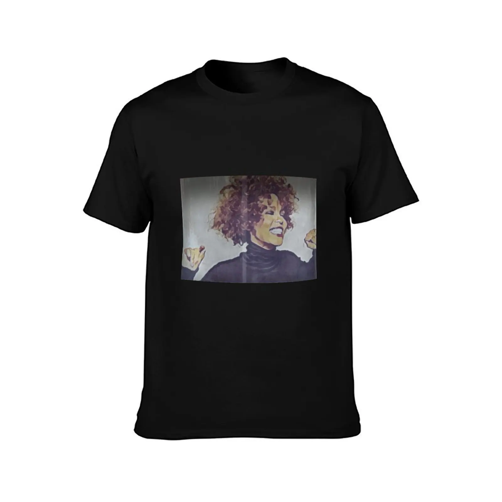 Whitney Is Eighties Pop Fun T-Shirt Summer Casual Cotton Tee Oversized Streetwear Tops Vintage Graphic Print 100% Cotton