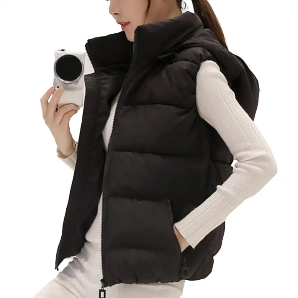 Winter Sleeveless Jacket Female Hoodies Down Vest 2024 New Down Puffer Waistcoat Ultra Light Winderproof Puffer Coat Outweat