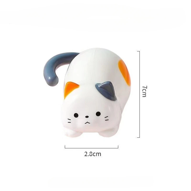 Милые заводные миниатюры кошек для снятия стресса, развлечений, заводная игрушка-котенок для несконечной развлечения и релаксации