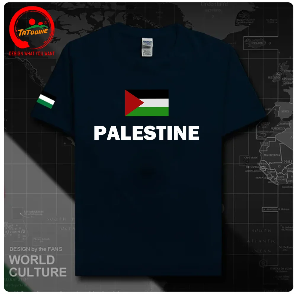 State of Palestine Palestinian T Shirt Men Fashion 2024 Jersey Nation Team 100% Cotton T-shirt Country Sporting Gyms PS PSE Tees