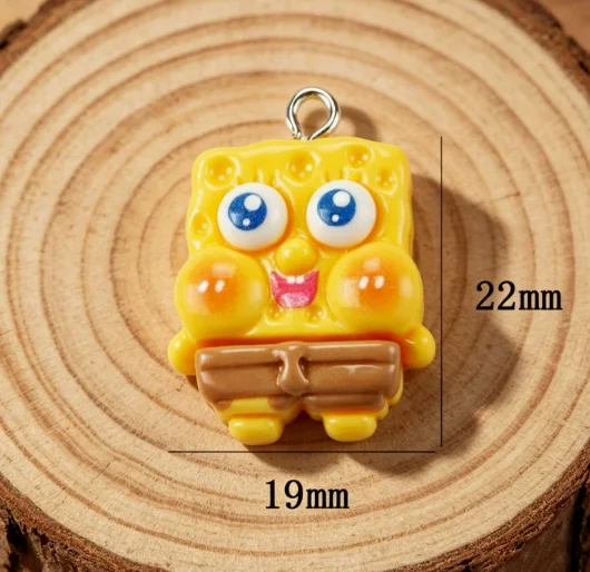 10 pcs  cartoon Resin Charm Jewelry Accessories Enamel Necklace Earring Pendant Diy Making Alloy Metal