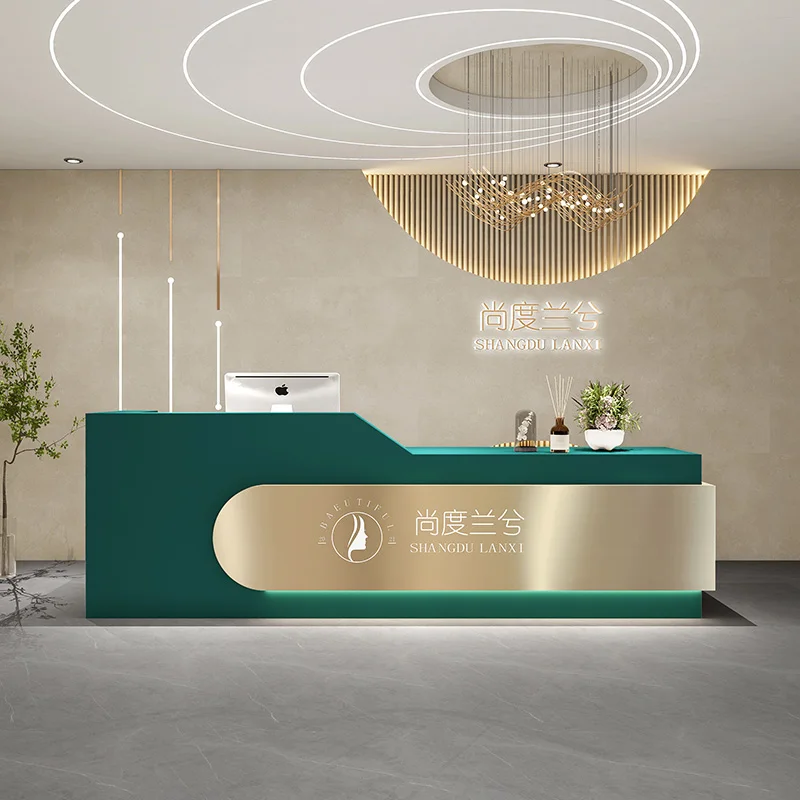 Kantoor Modern Receptie Kassier Mobiele Eenvoud Luxe Winkelbureau Kerkpreekstoel Banco Cassa Receptie Creatief Meubilair