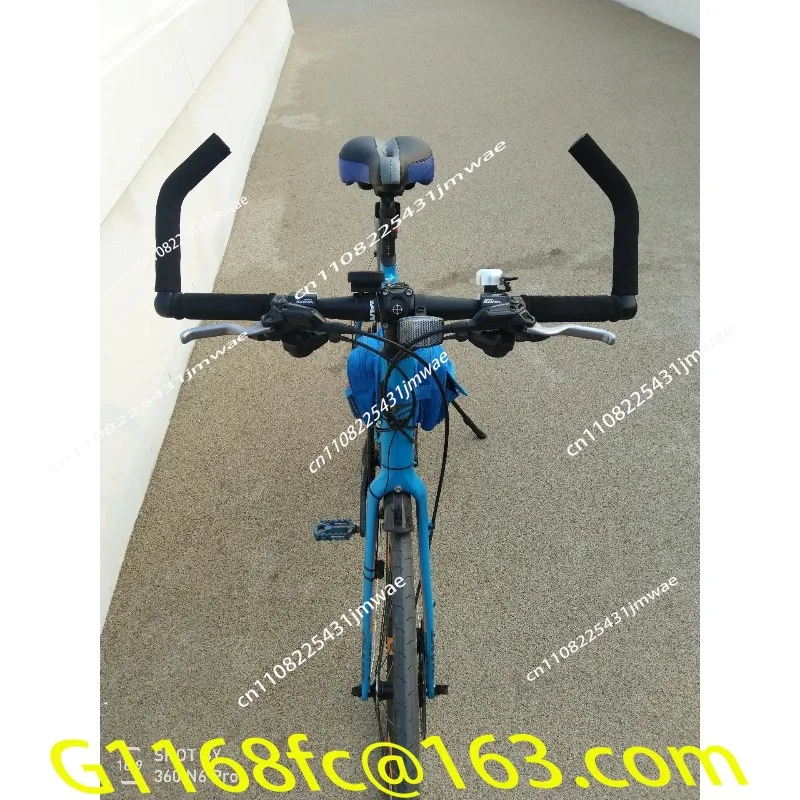 Mountain Bike Bike Extended Pair Handle Aluminum Alloy Welder 24cm Black Guard Heightened Handlebar