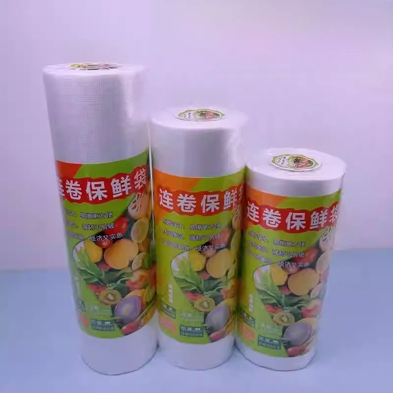 食品グレードのビニール袋ベストタイプ冷蔵庫キッチン使い捨て食品保存容器家庭用断熱バッグ