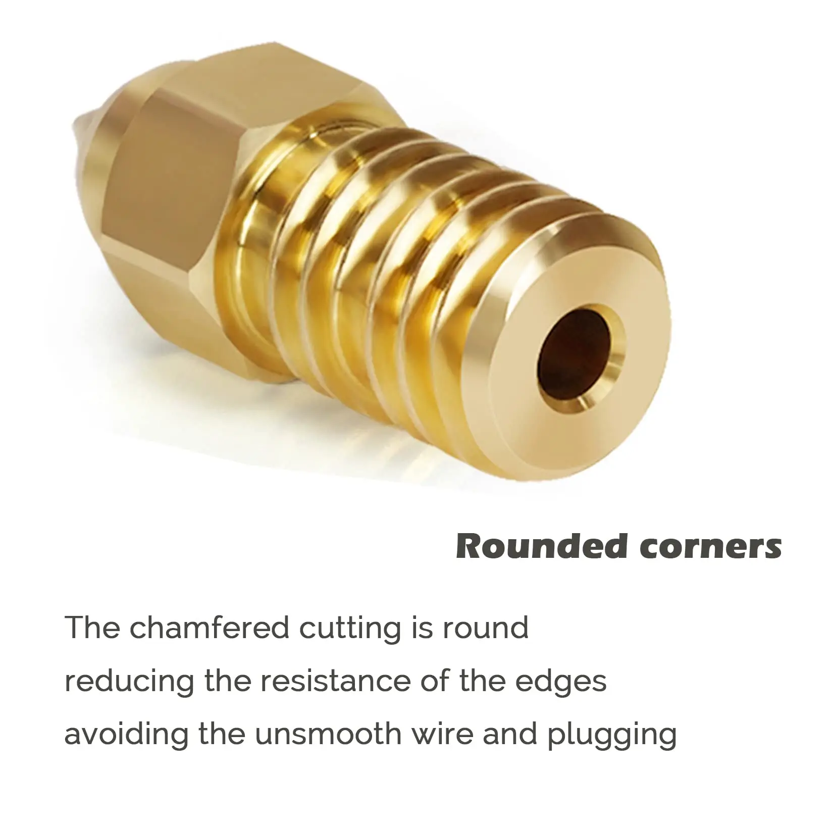 Creality Ender 3 Brass Nozzles 0.2/0.4/0.6/0.8/1.0mm for Ender 3/Ender 3 V2/3 Pro/3 Max /Ender 5/CR10 Series 3D Printer nozzles