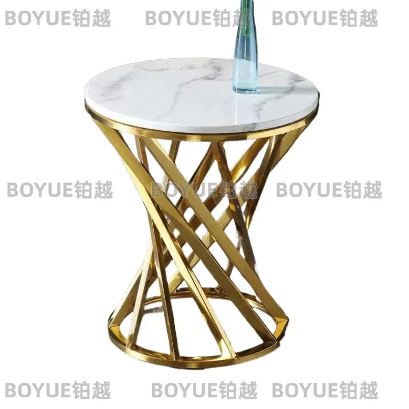 for Modern Luxury Marble Coffee Table Stainless Steel Side Table Removable Desktop Eco Friendly Durable Living Room Furniture