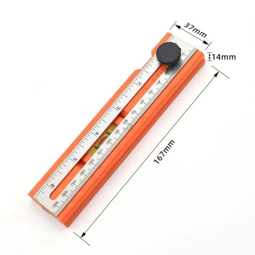 Multi-role Foldable Depth Measuring Ruler Adjustable Multi-angle Foldable Marking Ruler with Blisters Protractor Tools