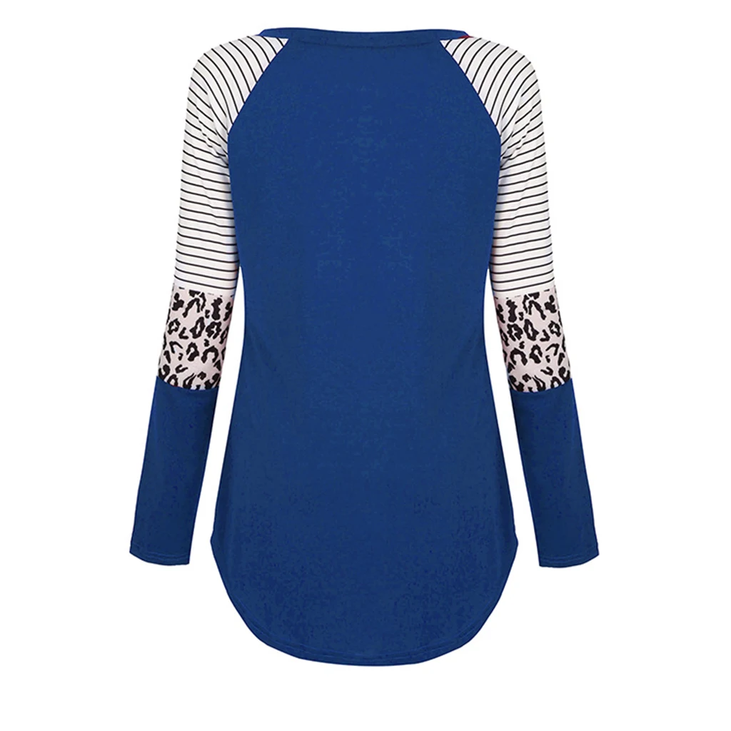 Frauen Mutterschaft Langarm Stillen Patchwork Farbe Tops Stillen Bluse – Detail 9