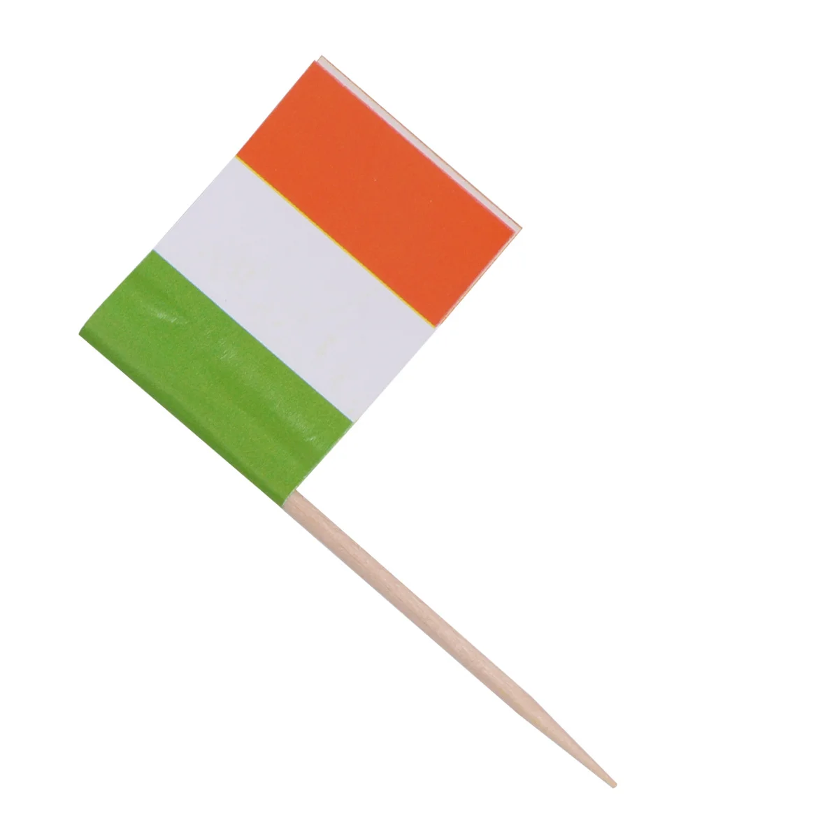 

200Pcs Party Flag Cake Toppers Lucky Clover Picks Cupcake Decorations St Patricks Day Favors Cake Toppers for Party