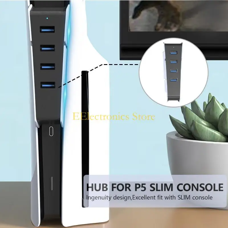 B03C 5 Port USB Extender USB Hub Game Accessory Splitters Charging Extender