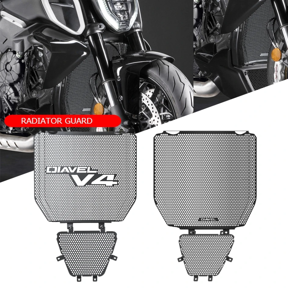 2023 2024 DIAVEL diavel V4 Motorcycle Radiator guard Grille Cover Protection & Oil Cooler Guard Set FOR Ducati Diavel V4 23-24