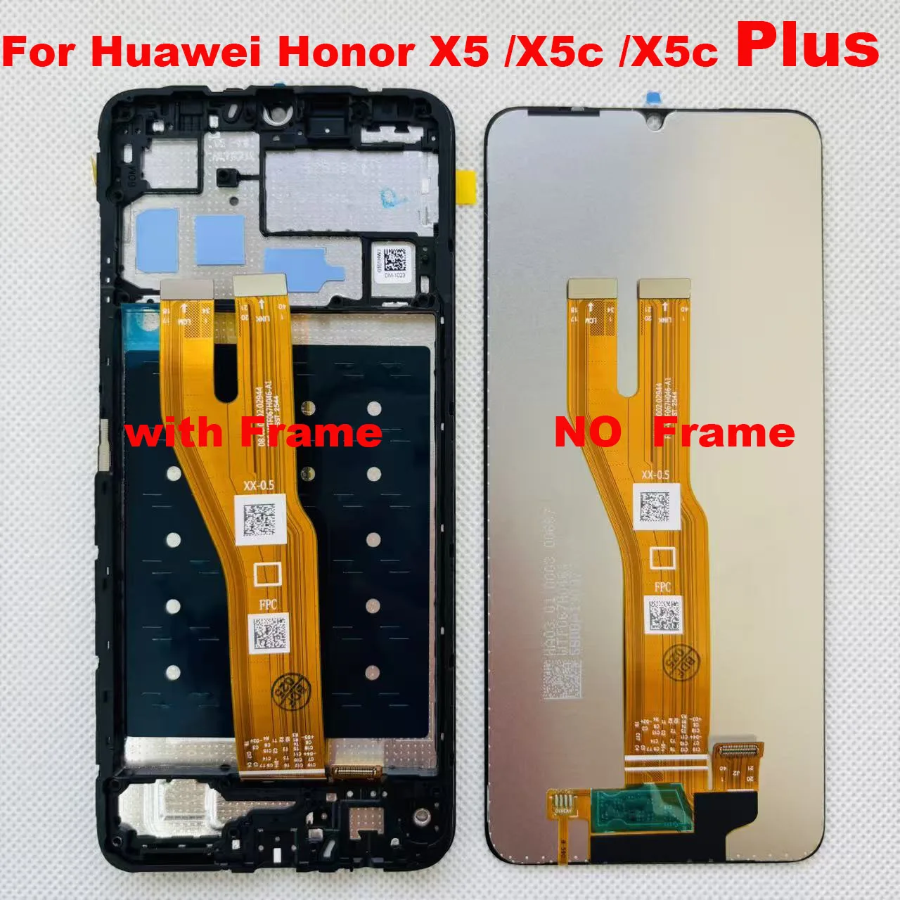 Écran LCD tactile d'origine 6,74'' pour Huawei Honor X5 / X5c / X5c Plus / X5 Plus / X5b / X5b Plus avec châssis