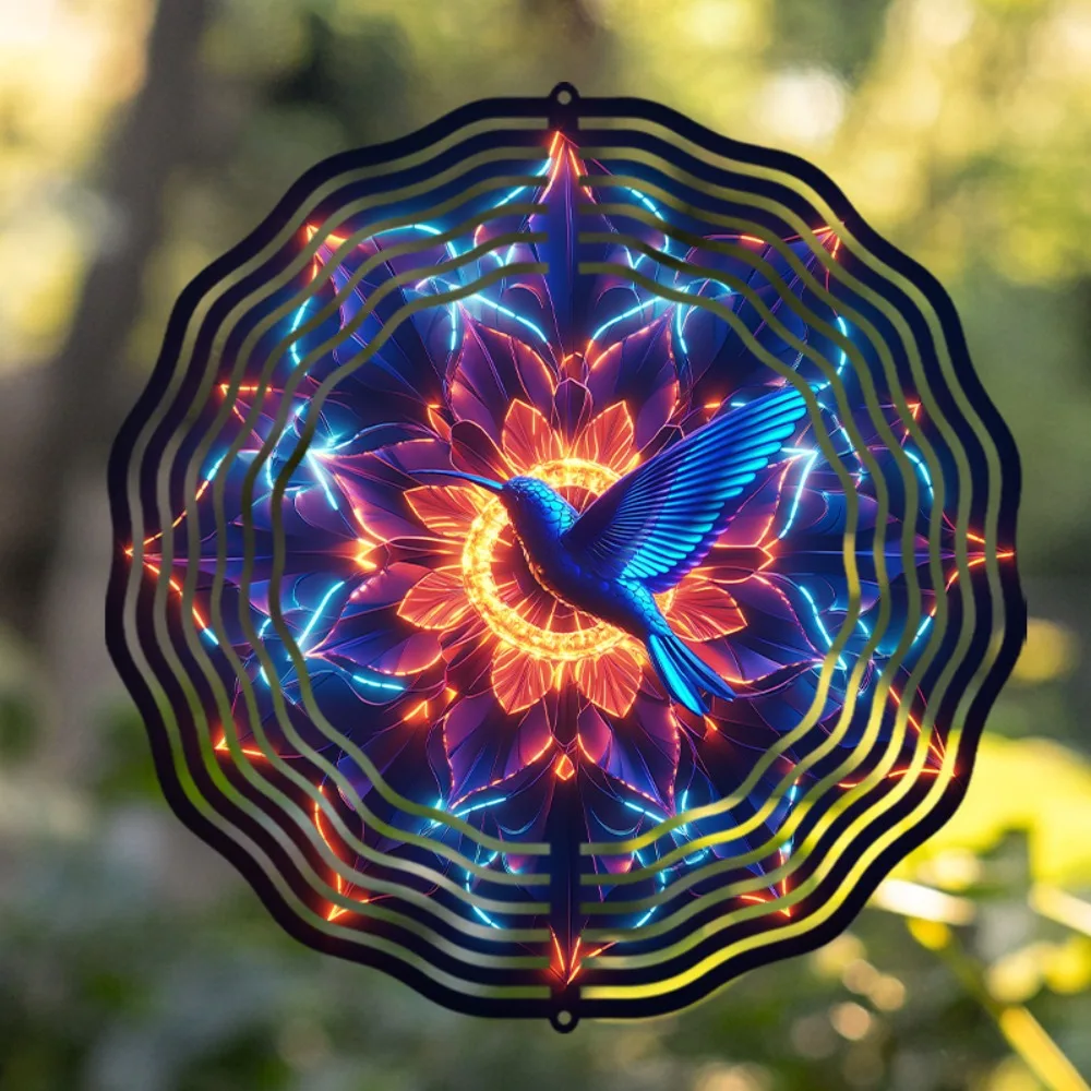 

Outdoor Wind Chimes 360 Rotating Hook Art Decor for Garden Patio Spring Summer Gift