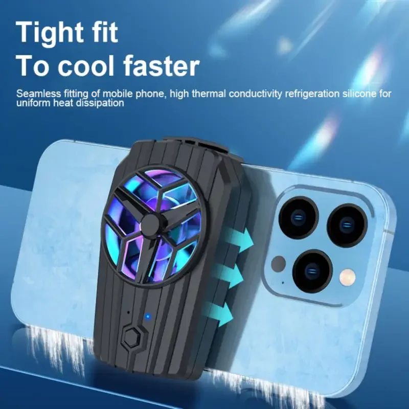 

Game Mobile Phone Cooler USB Powered Radiator Snap-on Cooling ToolPortable Cooling Fan For 13 12 11 Pro Max mini Xr Xs X