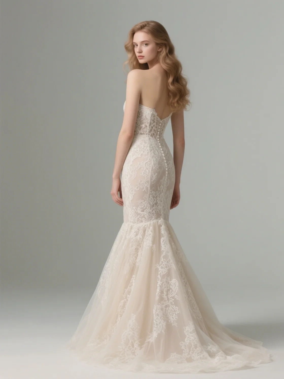 セクシーでモダンなマーメイドウェディングドレス、ストラップレス、レース、チュール、アップリケ、コートトレーン、ノースリーブ、エンゲージメントドレス2025、無料カスタマイズ