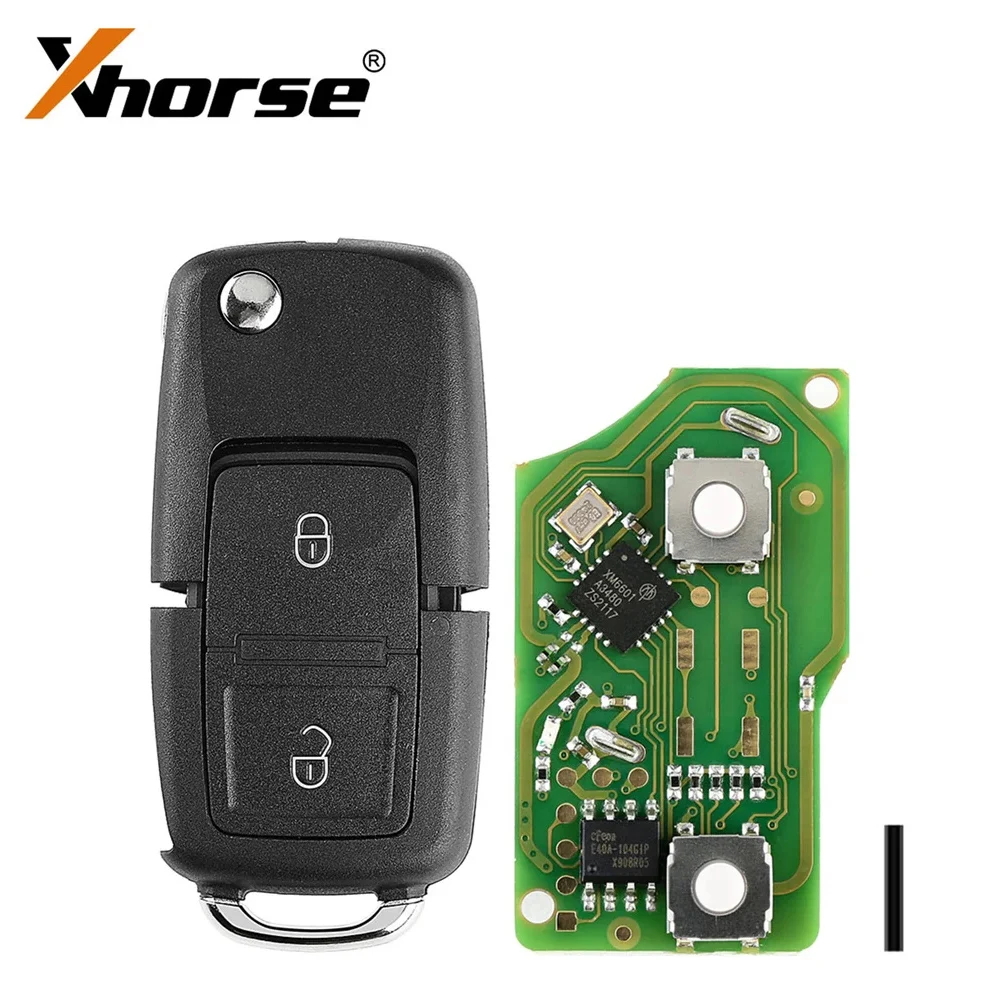 

1PCS XHORSE XKB508EN Wire Remote Key B5 Style 2 Buttons Work With MINI Key Tool/VVDI2