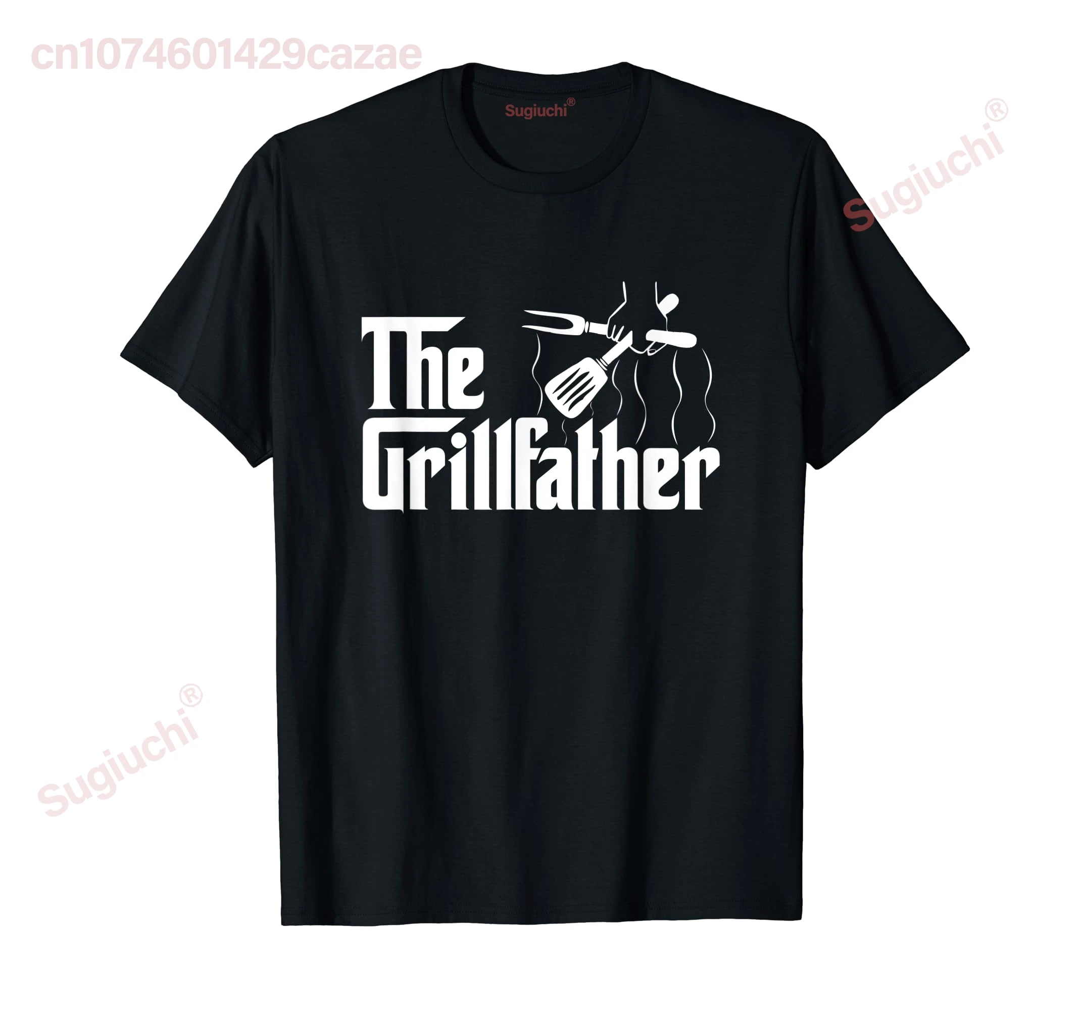 100% Cotton The Grillfather BBQ Grill Smoker Barbecue Chef T-Shirt MEN WOMEN UNISEX T Shirts Size S-6XL