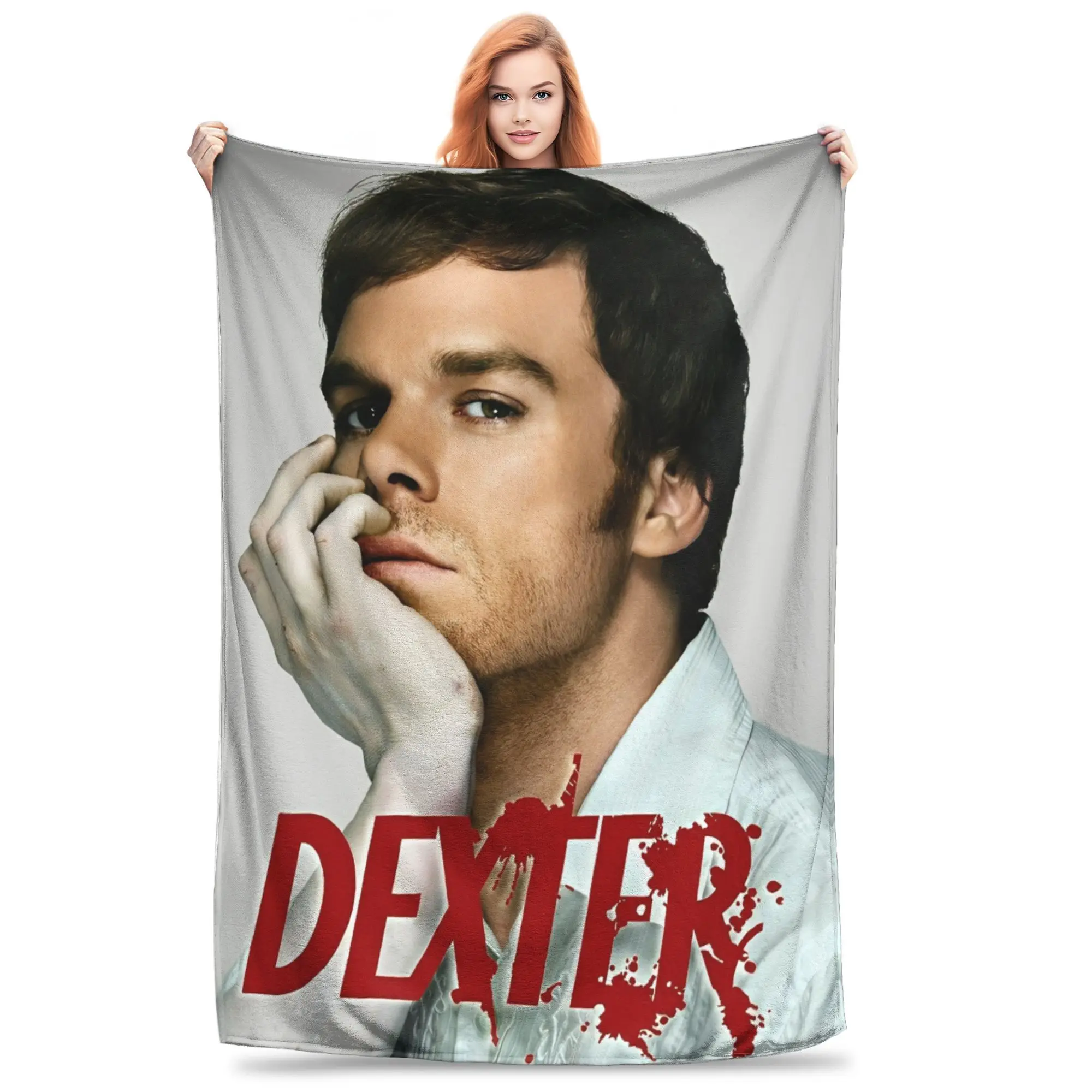 Dexter Morgan Blanket Flannel All Season Movies Multi-function Ultra-Soft Throw Blanket for Home Travel Bedspread