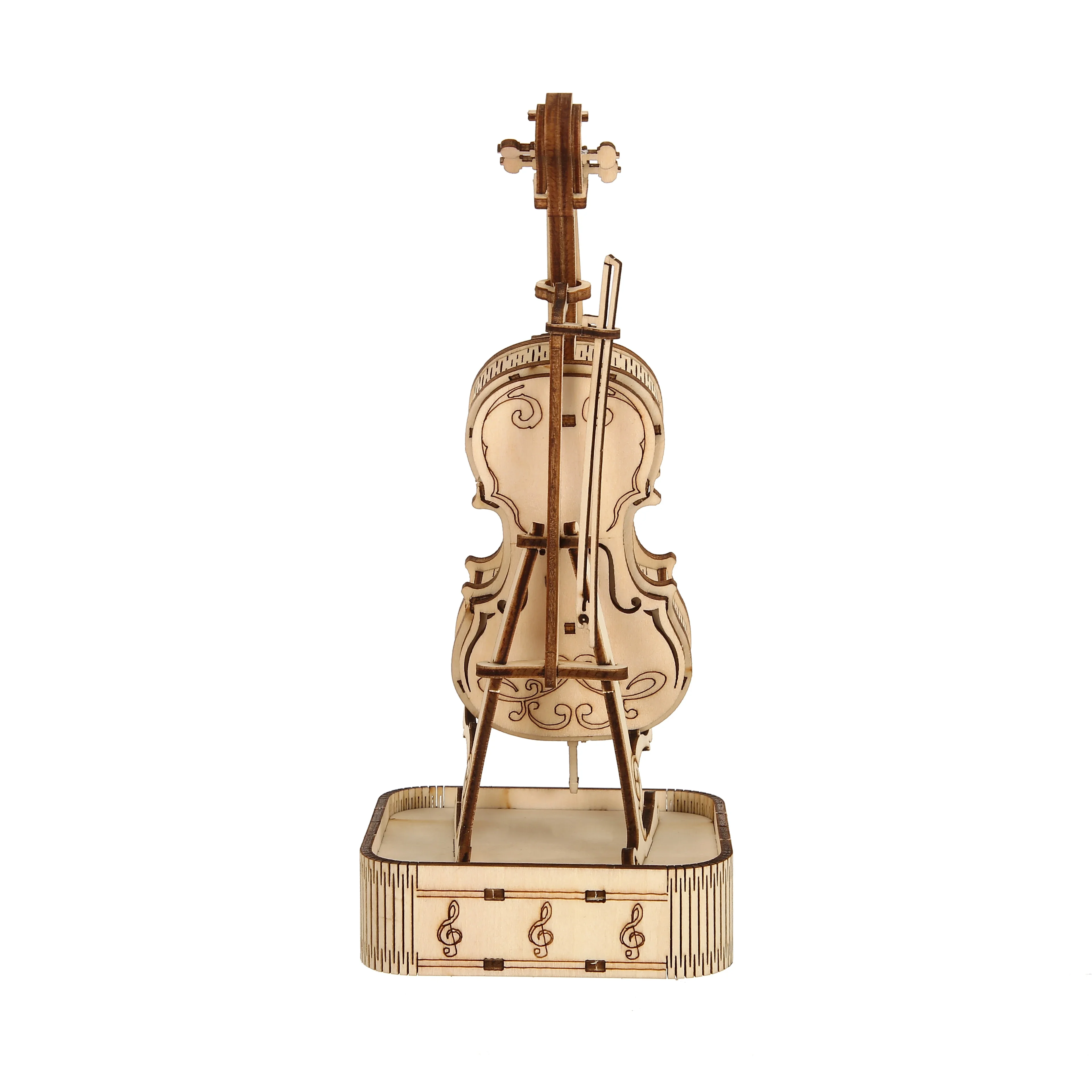 violin 3D Wooden Puzzle, Scale Model,DIY Model Kit, Handcraft Gift,Home Decoration,Mechanical Model Kit, Building Toy