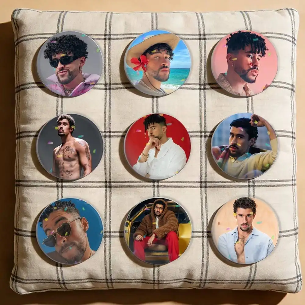 

Bad Bunnys DTMF Laser Badge Creative Pins Brooch for Bag Clothes Hat Decor Gifts Fans Collect