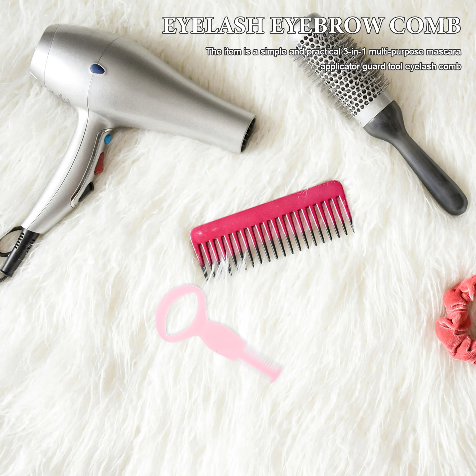 Strumento di protezione per applicatore di mascara in plastica 3 in 1 Colore casuale Ciglia Pettine per sopracciglia Toelettatura Guida per mascara Pettine per ciglia