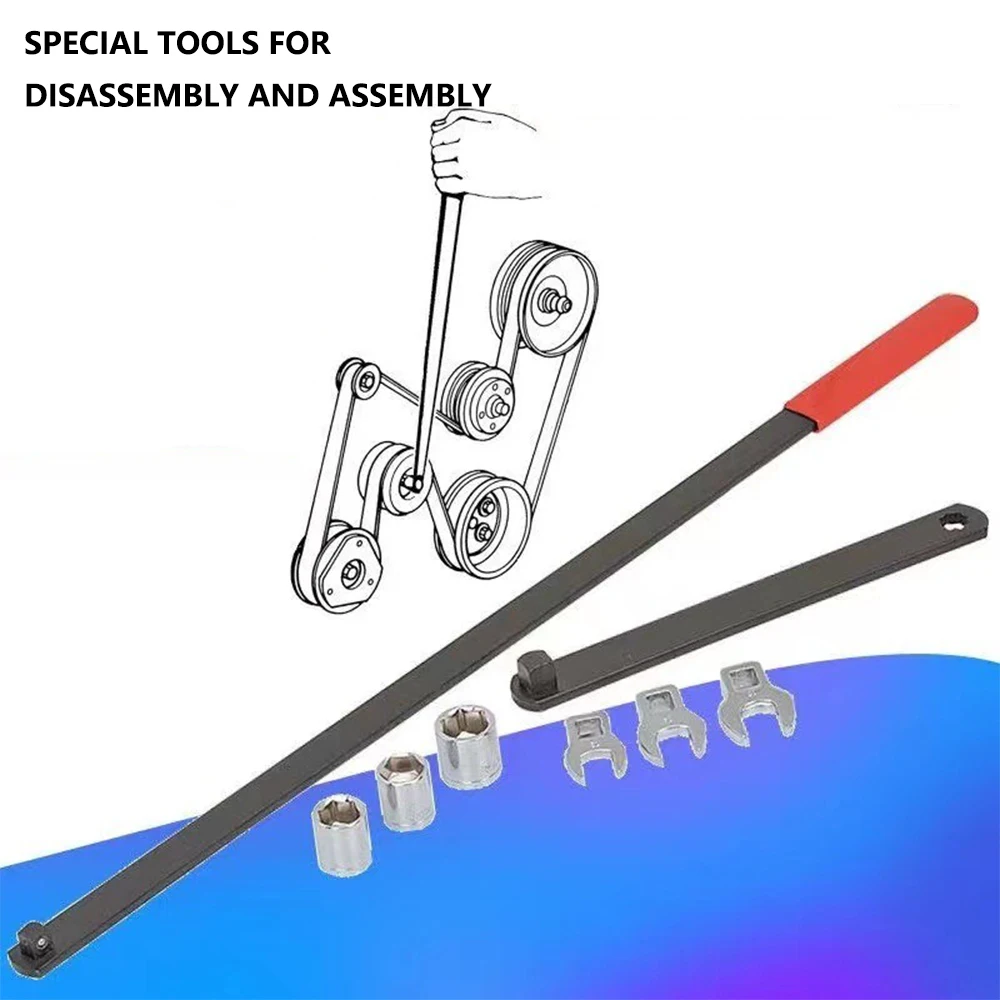 

8pcs Extension Wrench Workshop Repair Tool Idler pulley belt tensioner adjusting wrench Tension Tensioning Adjuster Lever Tool