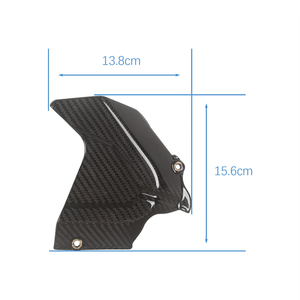 MOTO4U For Ducati 848 1098 1198 100% Carbon Fiber Engine Sprocket Chain Case Cover Fairing Cowl Twill Motorcycle Modification