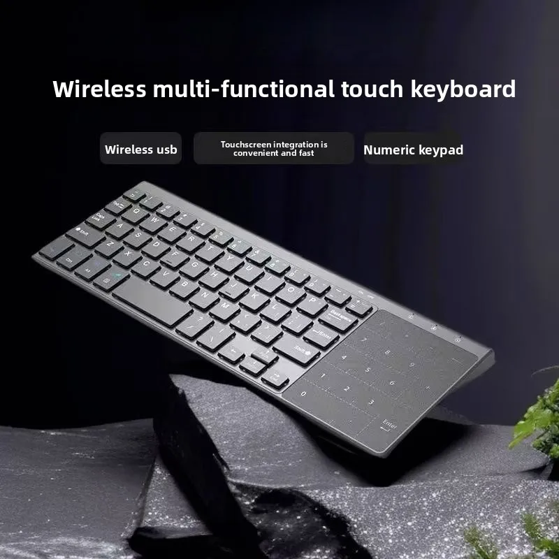 

Мини-USB беспроводной Bluetooth с тачпадом, мышью, клавиатурой «два в одном», офисная портативная тонкая и легкая компьютерная клавиатура