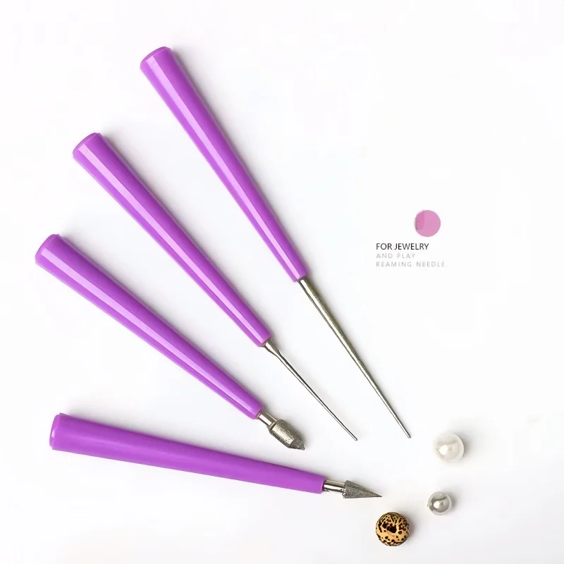 

Diamond Sand Hole Enlarging Needle - Handmade DIY Tool for Handicraft Edge Grinding & Beading (Pearl/Jade Hole Expanding)