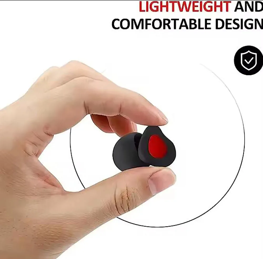 Eayburst سدادات سيليكون مقاوم للماء السباحة الأذن المقابس لحماية السمع قابلة لإعادة الاستخدام الحد من الضوضاء النوم الأذن التوصيل