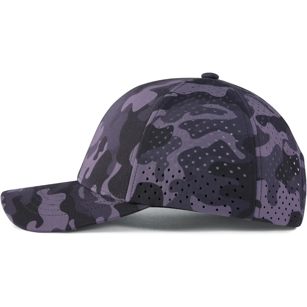 الرجال سريعة الجافة قبعة بيسبول الليزر قطع شبكة الكرة حافة منحنية Snapback قبعة.