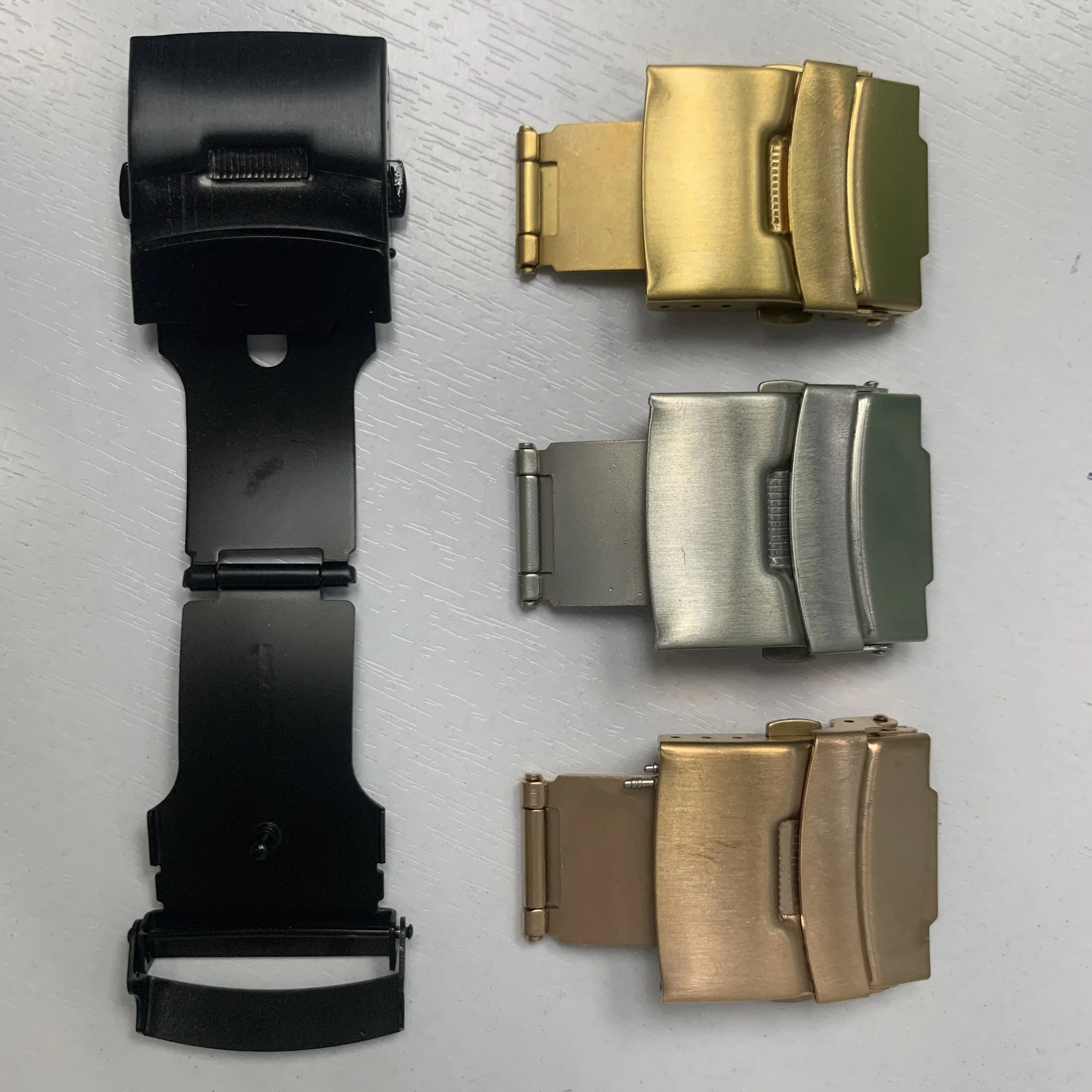 16mm 18mm 20mm 22mm 24mm Deployment Buckle Clasp Watch Buckle Stainless Steel Watch Band Buckle Folding Clasp With Safety 