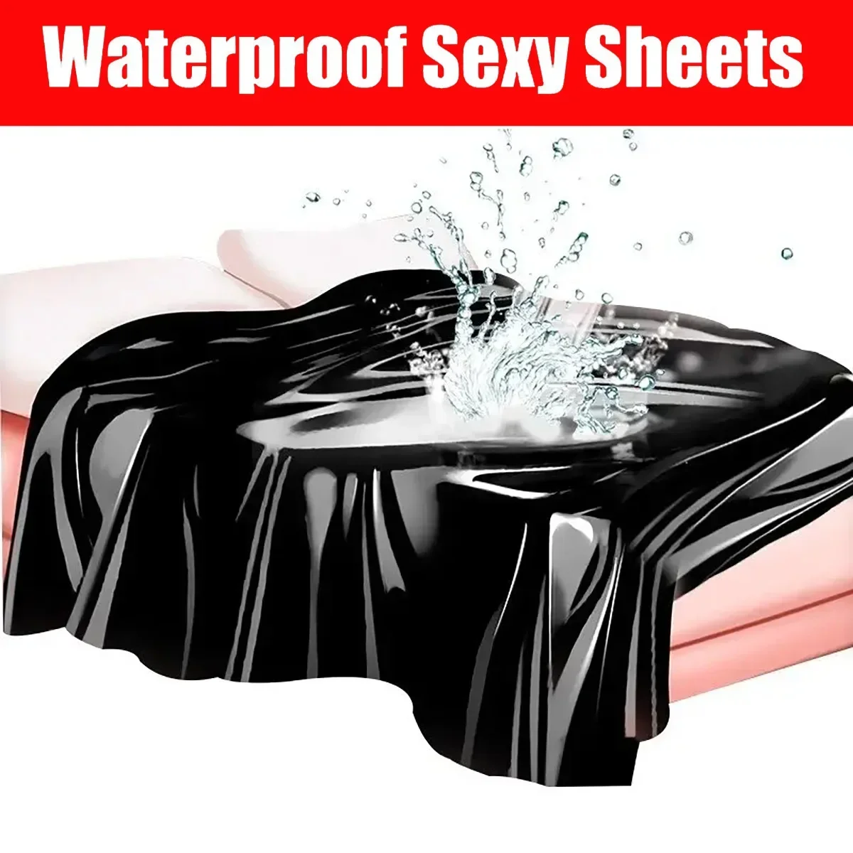 BDSM Waterproof Adult Sex Bed Sheets For Sex Game Lubricants Waterproof Bed Cover Couple Flirt Wetlook Bondage Wet Play Sex Tool