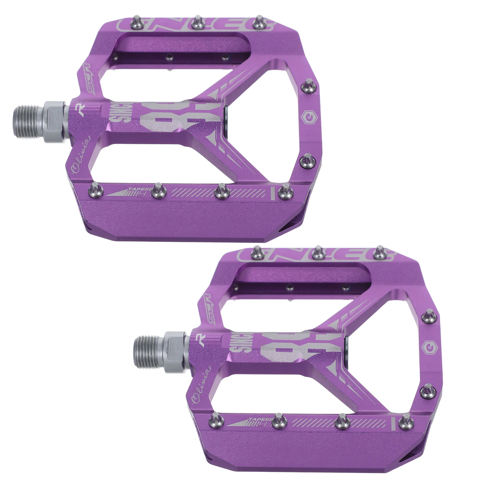 

1 Pair Universal Mountain Bike Pedal Non-Slip Flat Platform For Road Urban Cycling Metal Bearing Suitable All