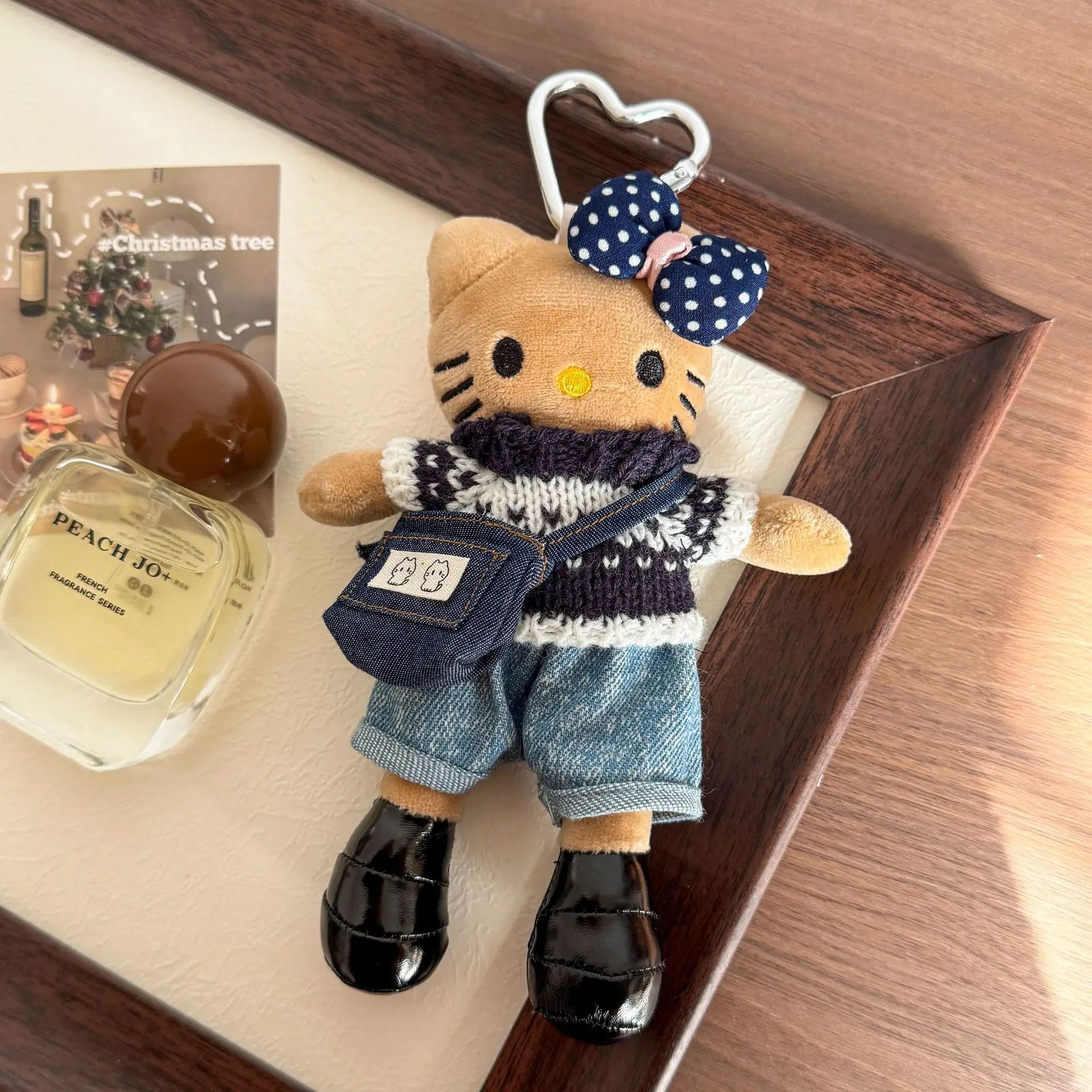 新型ハローキティぬいぐるみキーホルダー アニメ ロングレッグ ぬいぐるみ チェーン バックパック飾り バレンタイン 卒業 誕生日プレゼント