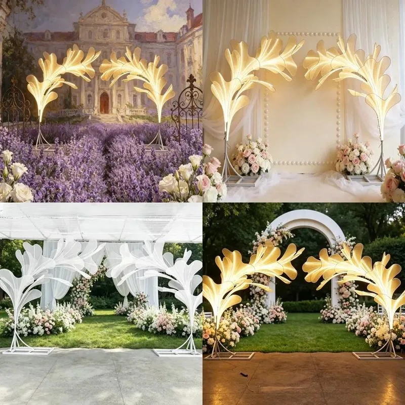 T053 Luxury LED Wedding Aisle Decoration Stage Decorations Hotel Banquet Wedding Scene Arrangement Creative Stage Props