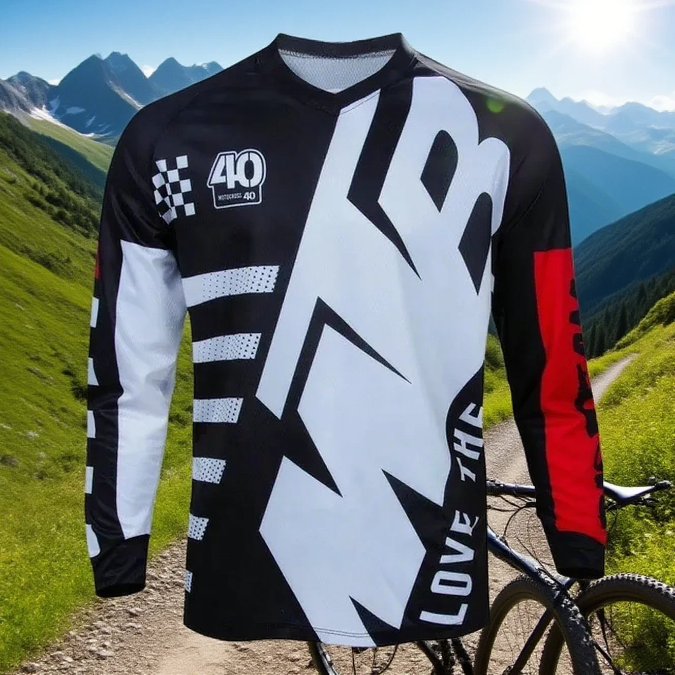 

New Off Road Mountain Bike Racing Long Sleeved T-shirt Off Road Motorcycle Long Sleeved T-shirt Sports Quick Drying Long Sleeve