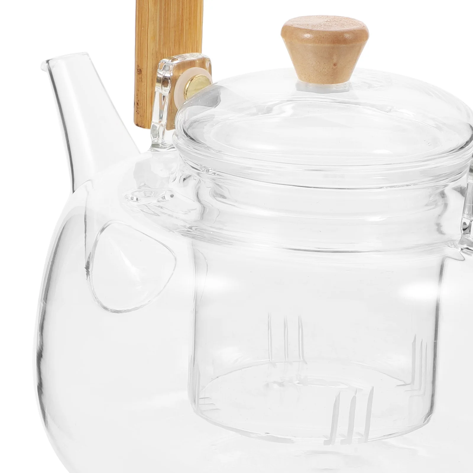 

Glass Teapot With Infuser Transparent Tea Kettle For Green Herbal Tea Stove Top Safe Household Kitchen Use Durable Cooking