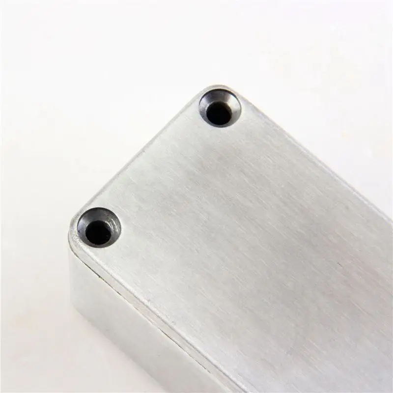 RTENTE-4X Diecast Aluminium Electronics Project Box Case Enclosure Instrument 1590A Style Guitar Effects Aluminium Stomp Box